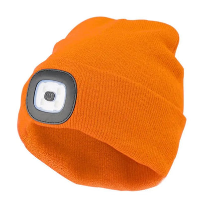 Beanie with LED HeadLamp